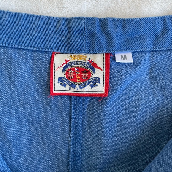 Vintage skort made in England blue Pusser’s British West Indies medium 1980s - Picture 4 of 5